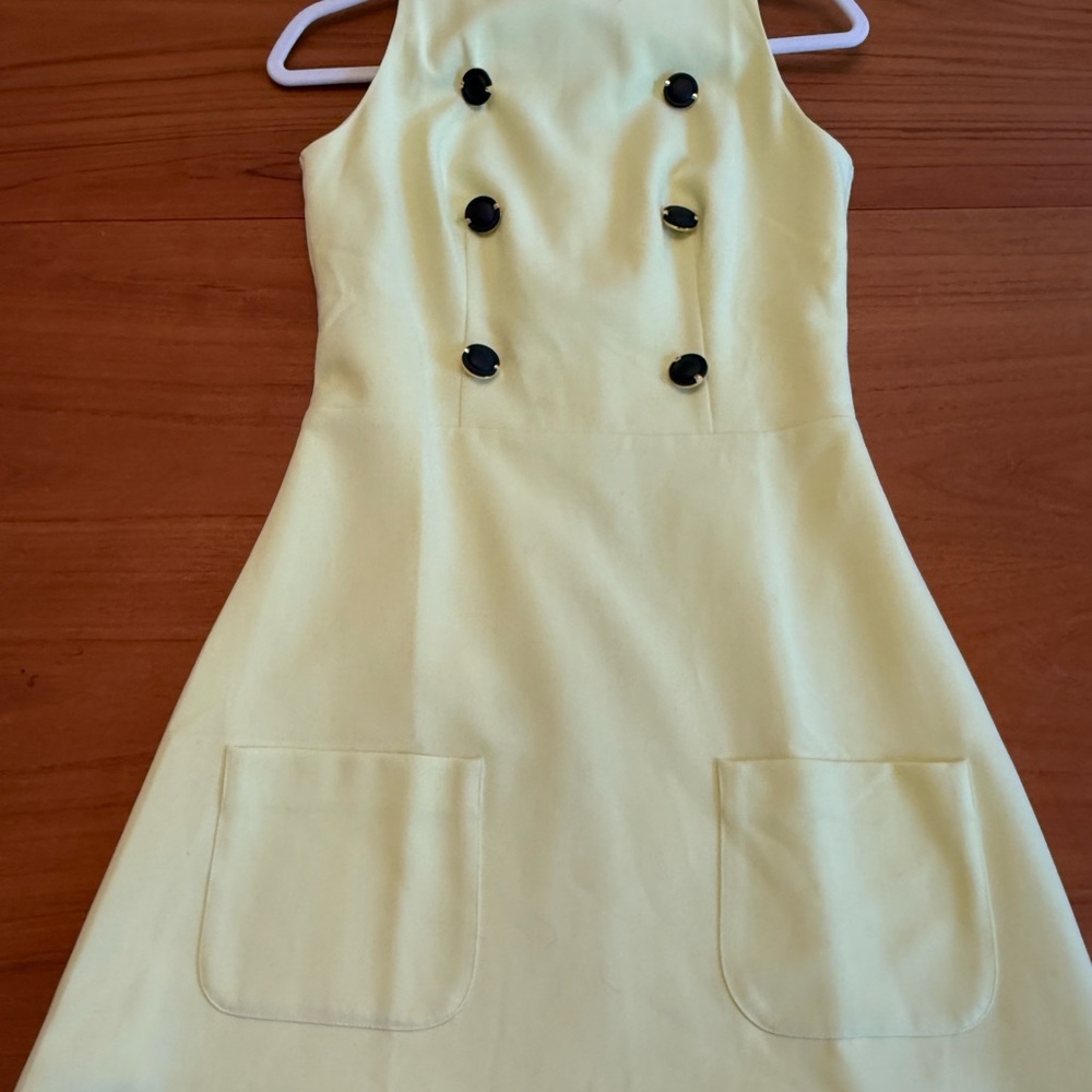 Yellow Sleeveless Mini Dress